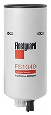 FS1040 Fleetguard Fuel Filter Water Separator (Pack of 2), Replaces Baldwin BF1274SP, Donaldson P551047, Luber Finer LFF1007, Napa 3488, Wix 33423