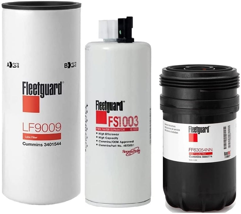 LF9009 - FS1003 - FF63054NN Fleetguard Filters Kit For Cummins 
