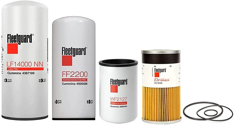 LF14000NN - FF2200 - WF2127 - FS19729 Fleetguard Filters Kit For Cummins