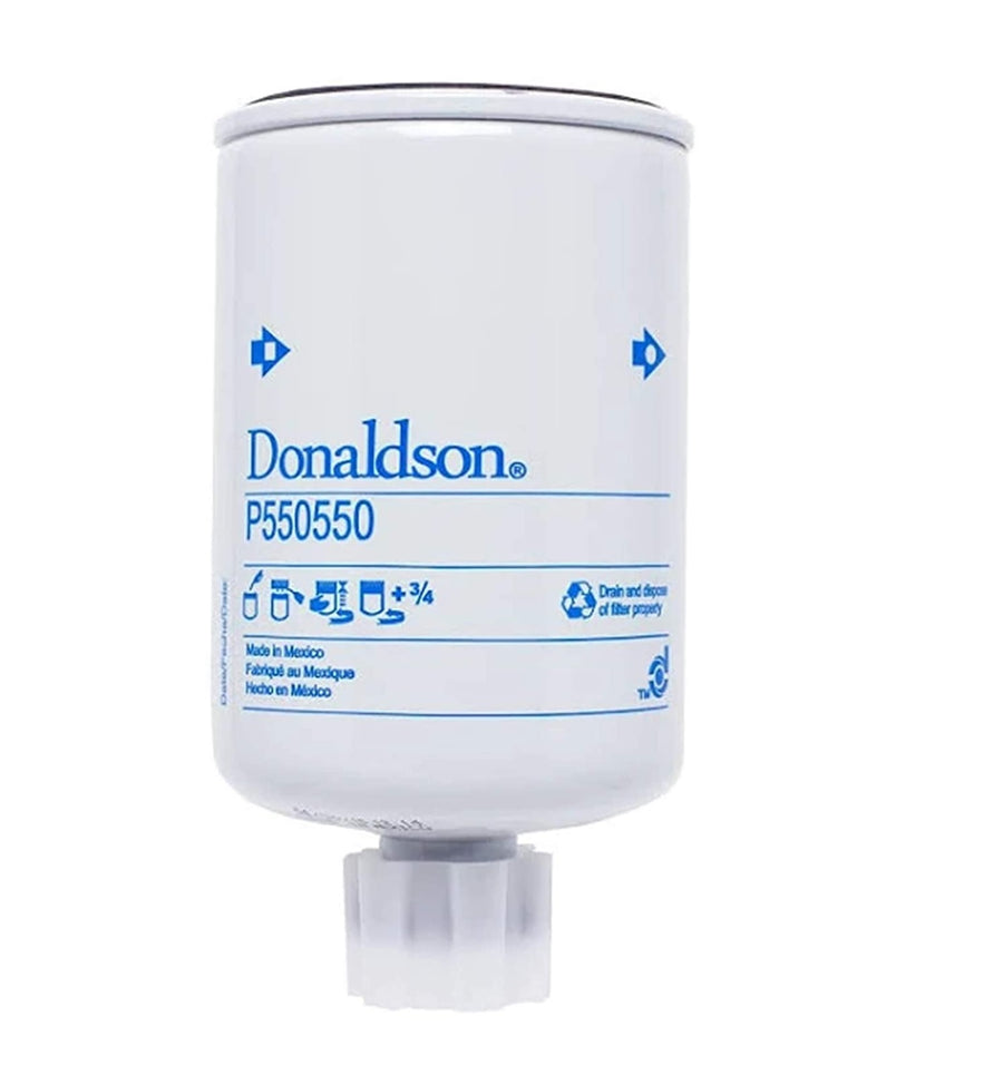 P550550 Donaldson Fuel Filter Water Separator (Pack of 6), Cross Reference Fleetguard FS19594, Baldwin BF1275, Wix 33616